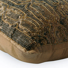 Gold Old Times Trellis Throw Pillow Cover