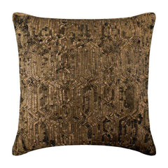 Gold Old Times Sequins Decorative Euro Sham