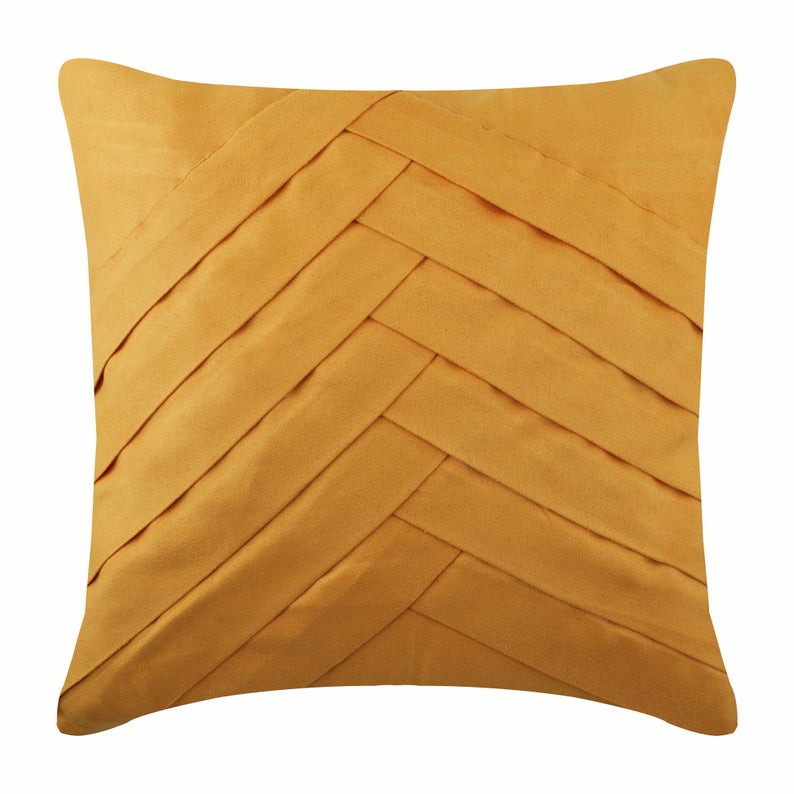 Mustard No Limits No Lines Pillow Cover