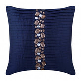 Navy Blue Crystals Euro Sham