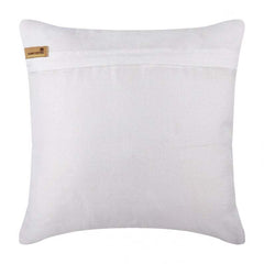 Precious Crystals - White Art Silk Decorative Euro Sham