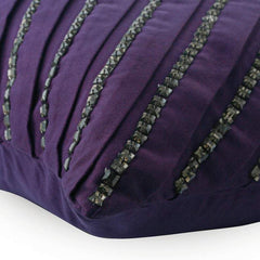 Purple Influence - Purple Faux Suede Decorative Euro Sham