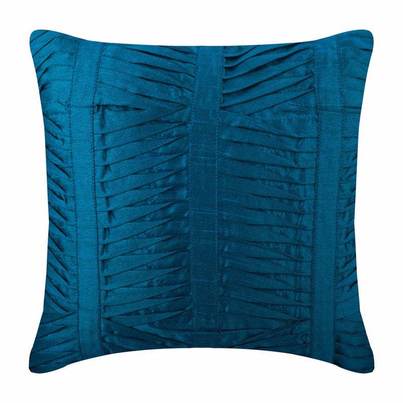 Royal Blue Crest Euro Sham