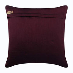 Royal Spalsh - Red Art Silk Decorative Euro Sham