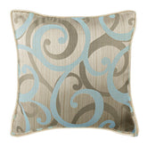Scrolling All The Way Blue Pillow Cover
