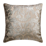 Blonde Damask - Gold Velvet Throw Pillow Cover