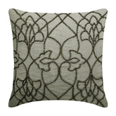 Grey Magnet Beaded Throw Cushion Cover