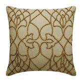 Gold Magnet Beaded Throw Cushion Cover