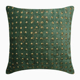 Wheeling Around Teal Green Throw Pillow Cover