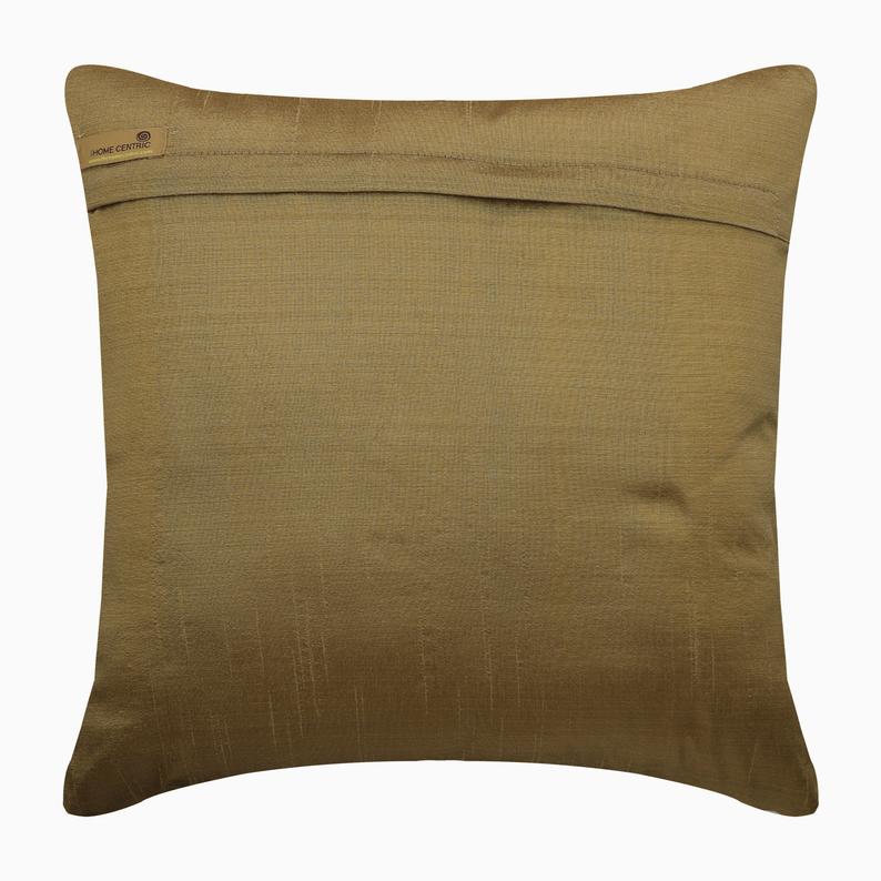 Checkered Gold Sequins Throw Pillow Cover