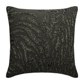 Raving Night Beaded Throw Pillow Cover