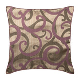 Scrolling All The Way Purple Throw Cushion Cover