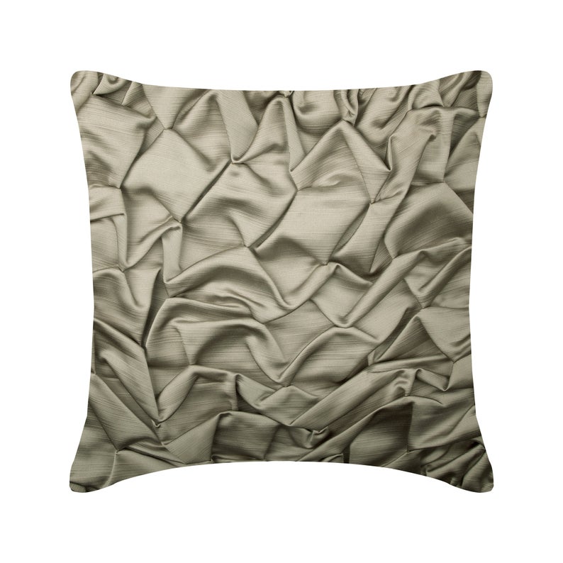 Silver Wave Throw Pillow Cover
