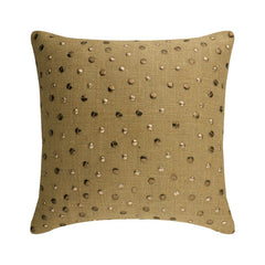 Jute Wheels Textured Throw Cushion Cover
