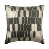 Grey Heist Applique Throw Cushion Cover
