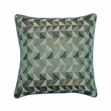 Teal Moire Effects Decorative Euro Sham