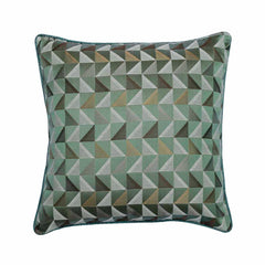 Teal Moire Effects Throw Cushion Cover