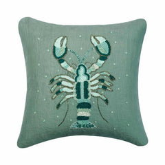 Lobster Cool Embroidery Throw Cushion Cover
