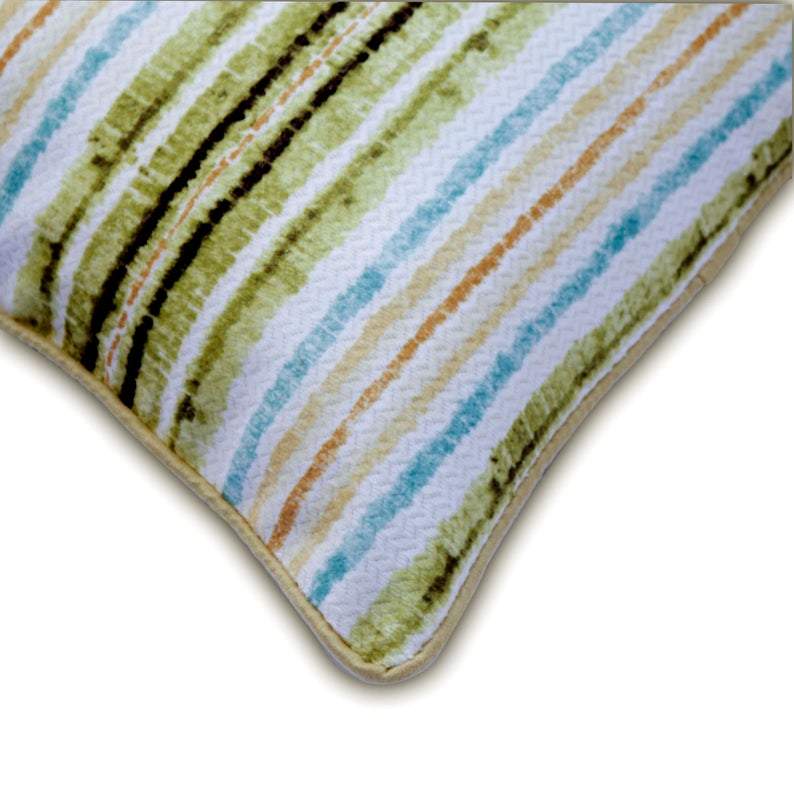 Stripe Up My LIfe Silk Decorative Euro Sham