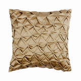 Toffee Crunch Pintucks Throw Pillow Cover