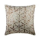 Foiled Contrast Lattice Throw Cushion Cover