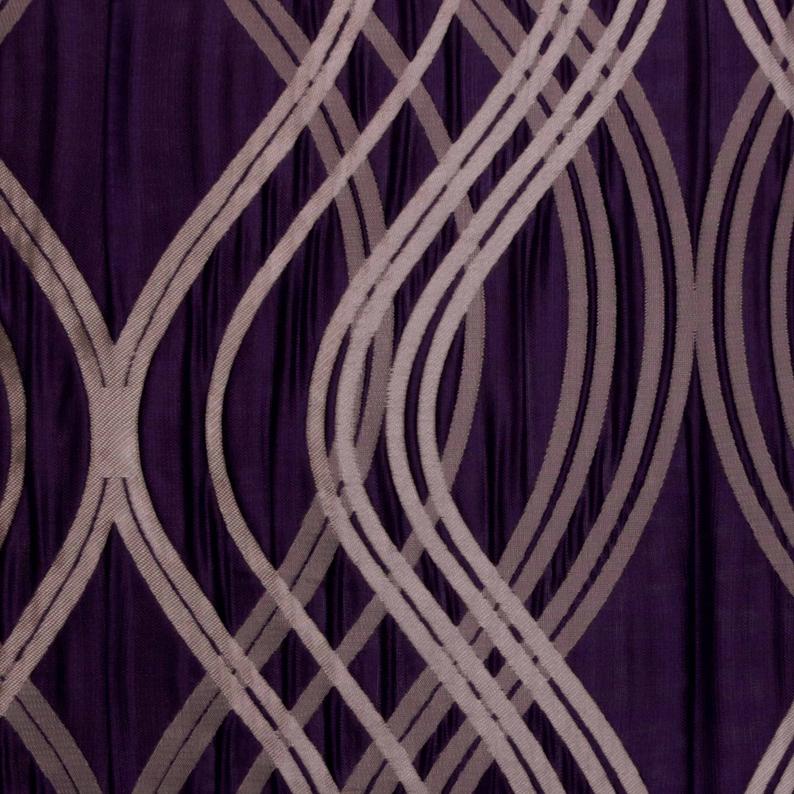 Chain Sling - Brown Jacquard Silk Throw Pillow Cover