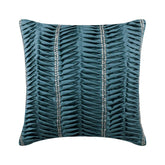 Blue Ceremony Pintucks Decorative Euro Sham
