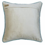 Blue Scent Floral Throw Pillow Cover
