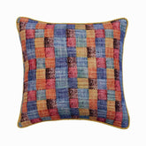 Hue Check Orange Decorative Euro Sham