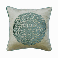 Olive Scent - Green Velvet Throw Pillow Cover