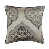 Grey Damask Galore Throw Pillow Cover