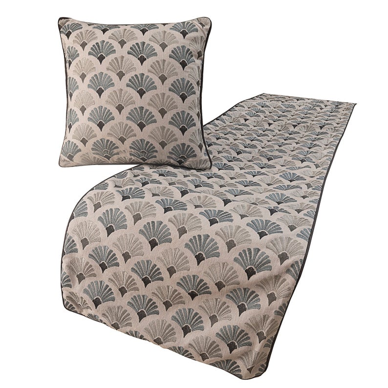 Flourish Bloom Decorative Bed Runner with Cushion Cover