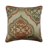 Orange Damask Galore Throw Cushion Cover