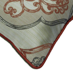 Orange Damask Galore Throw Pillow Cover