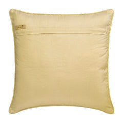 Dots Boudoir - Beige Silk Throw Cushion Cover