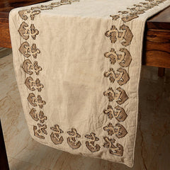 Anchor Hold - Linen Beige Decorative Table Runner