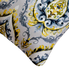 Fiery Damask Throw Pillow Cover