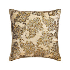 Paisley Elegance - Grey Jacquard Throw Pillow Cover