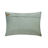 Chevron Ocean - Blue Jacquard Lumbar Pillow Cover