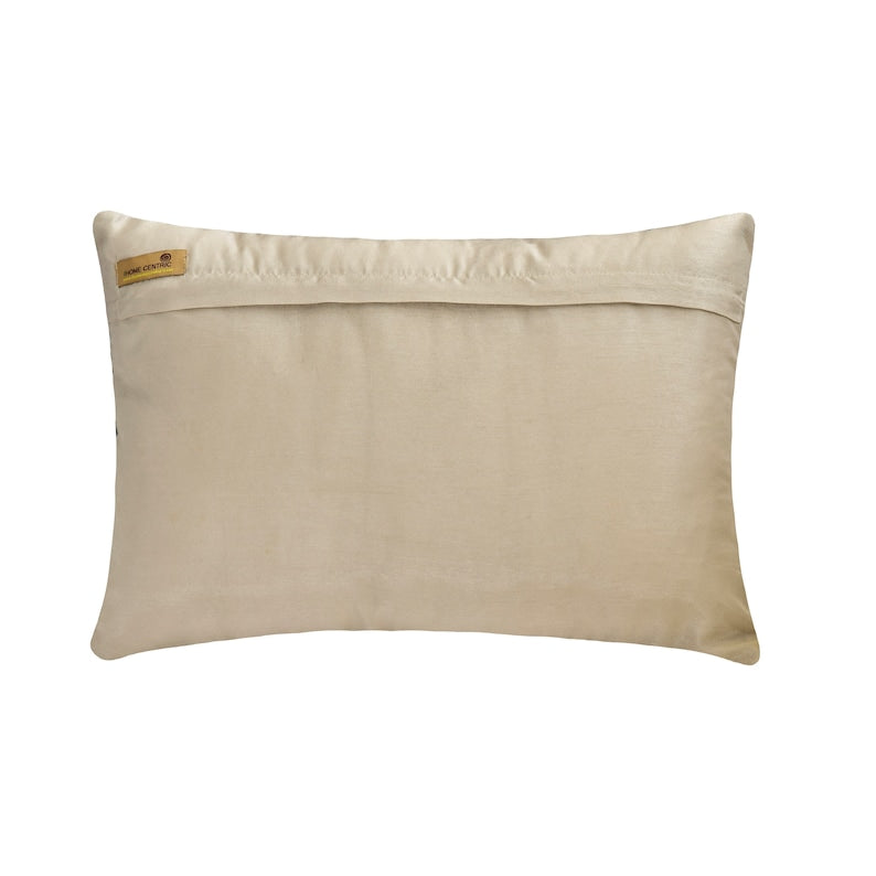 Brown Torrent - Brown Silk Lumbar Pillow Cover