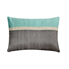 Plush Royal Blue Silk - Royal Blue Silk Lumbar Pillow Cover