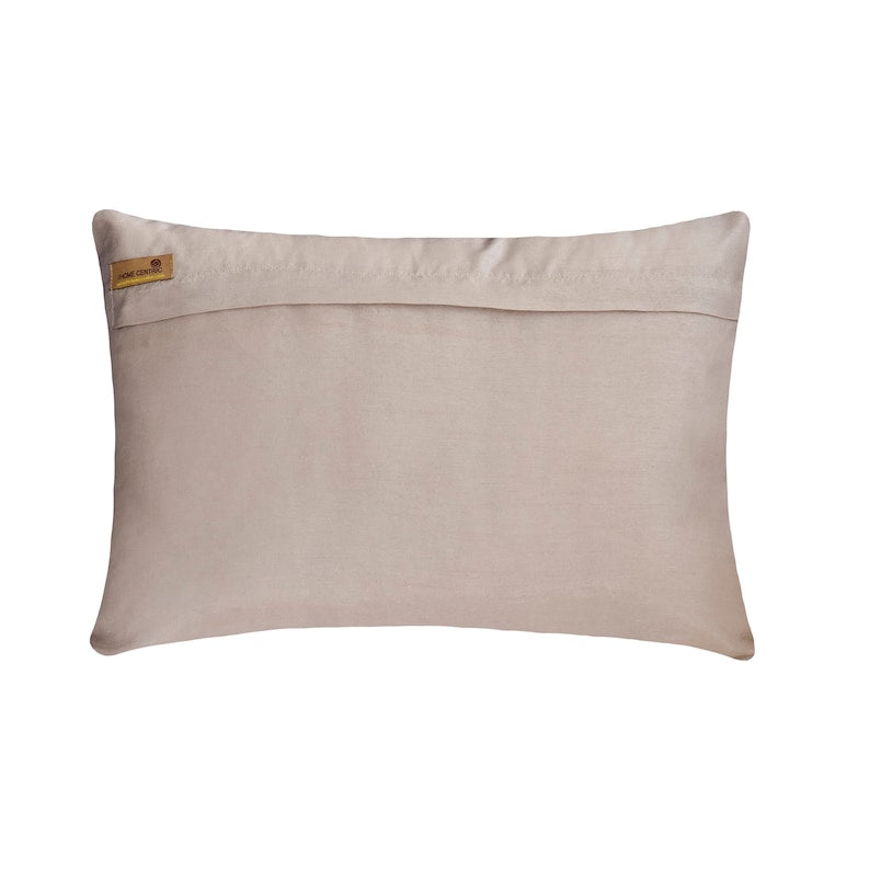 Brown Torrent - Brown Silk Lumbar Pillow Cover