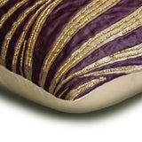 Brown Torrent - Brown Silk Lumbar Pillow Cover