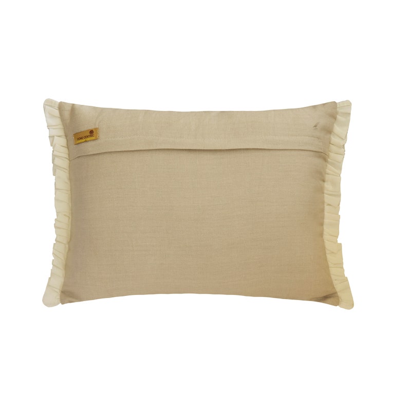 Cecil - Beige Linen Lumbar Cushion Cover