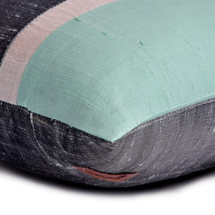 Plush Aqua Silk - Aqua Silk Lumbar Pillow Cover