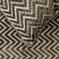 Grey Crystal Chevy Decorative Bed Runner and Cushion Cover