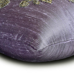 Damask Silk Purple Throw Cushion Cover