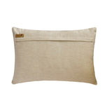 Swathe Brown - Brown Velvet & Linen Lumbar Pillow Cover