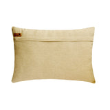 Swathe Teal - Blue Velvet & Linen Lumbar Pillow Cover