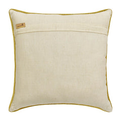 Chartreuse Flowery Throw Pillow Cover